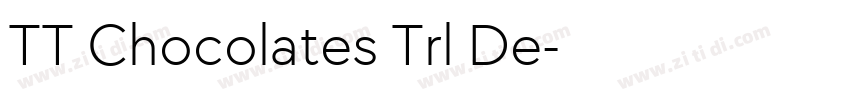 TT Chocolates Trl De字体转换